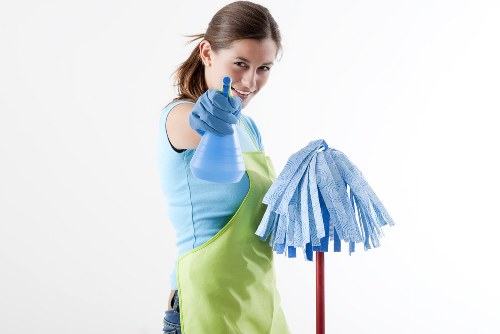 Deep Deep Cleaning team sorting waste for recycling and reuse