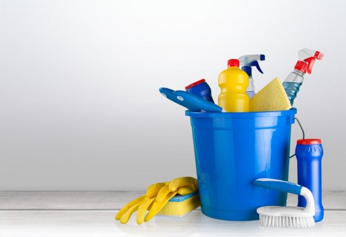 Specialist hard floor cleaning equipment used in a Deep home or business