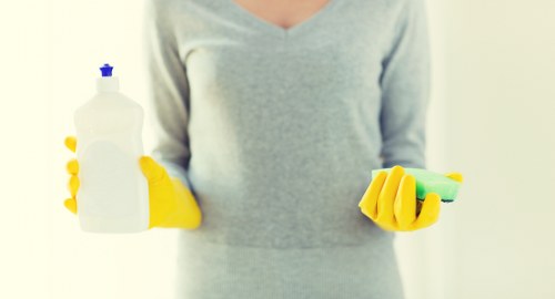 Residential carpet cleaning team working in Deep