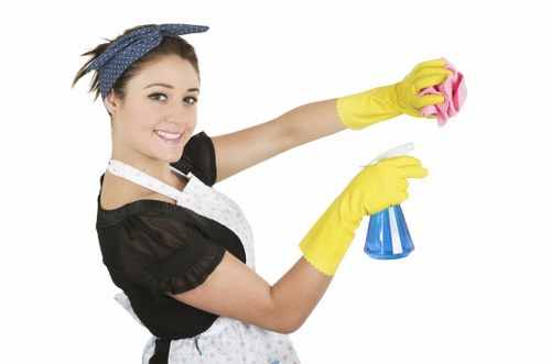 Professional carpet cleaning in a commercial space in Deep